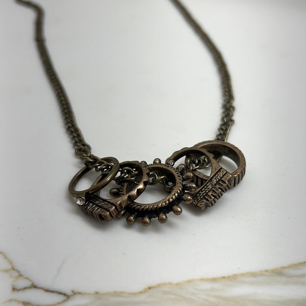 5 ring necklace